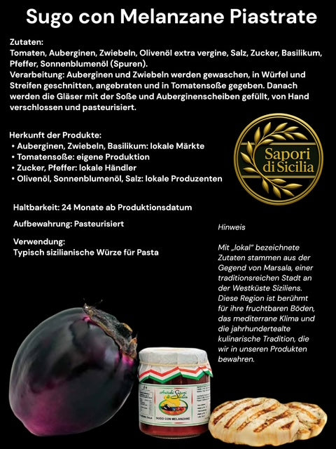 Sauce mit gegrillten Auberginen 280g